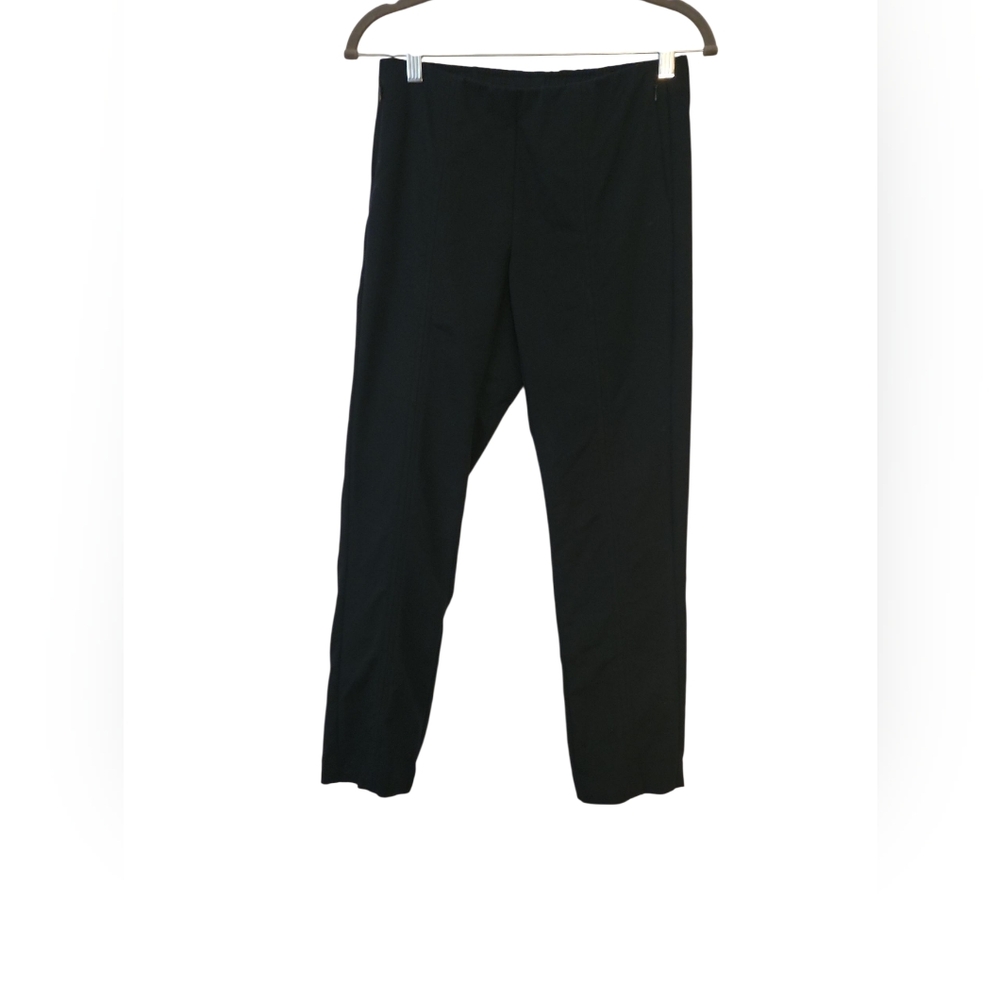 J.Jill Women's Essential Cotton Stretch Black Ankle Pants Size 2P